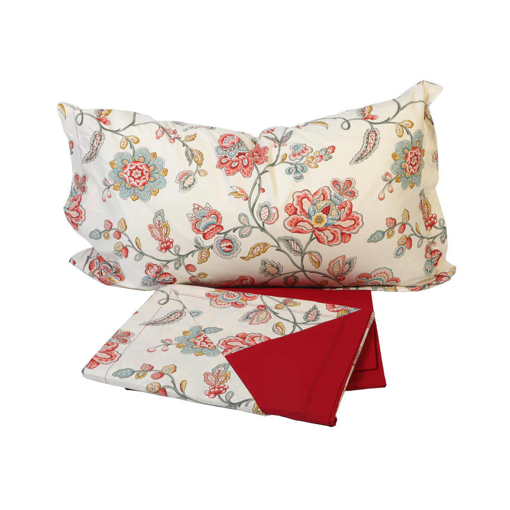 Pierre Cardin India Doppelbett-Set mit 4 Kissenbezügen (verschiedene Farben)