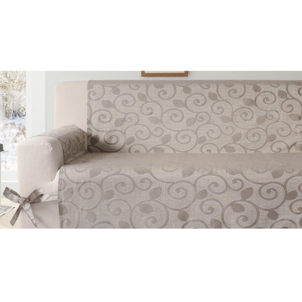 Armchair Cover and 2-Seater Sofa Cover Stain-Resistant Shield Water Clean Via Roma, 60 Class Various Colors
