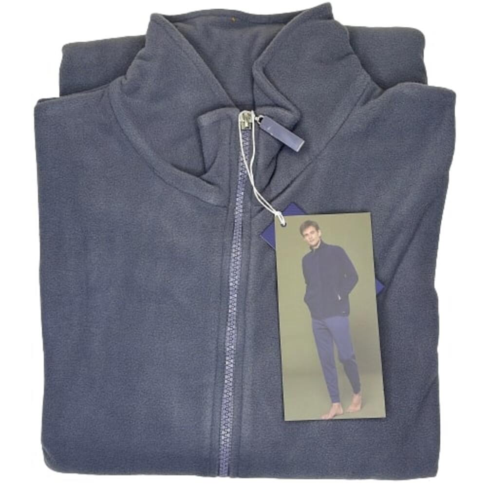 Noidìnotte 2456 Microfleece Men's Bedroom Jacket with Zip