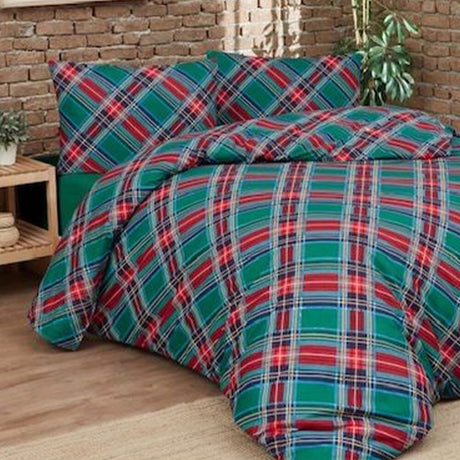 Daunex schottisches Doppelbett-Bettbezug-Set