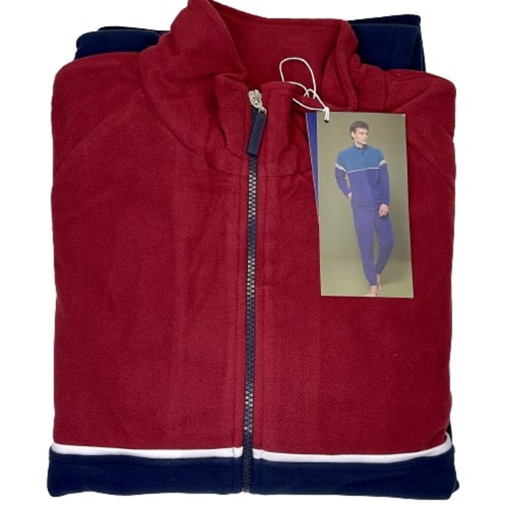 Noidìnotte 2572 Men's Microfleece Tracksuit Pajamas