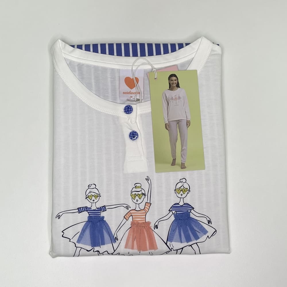 Pigiama Donna Noidìnotte Dancer Cotone Vari Colori