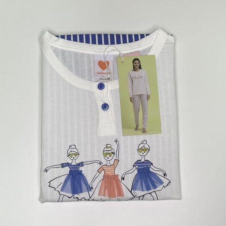 Pigiama Donna Noidìnotte Dancer Cotone Vari Colori