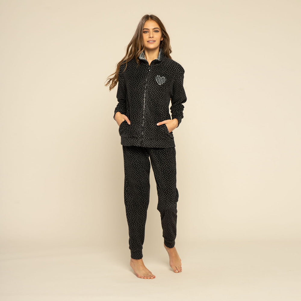 Noidìnotte Amour Microfleece Damen-Pyjama, verschiedene Farben