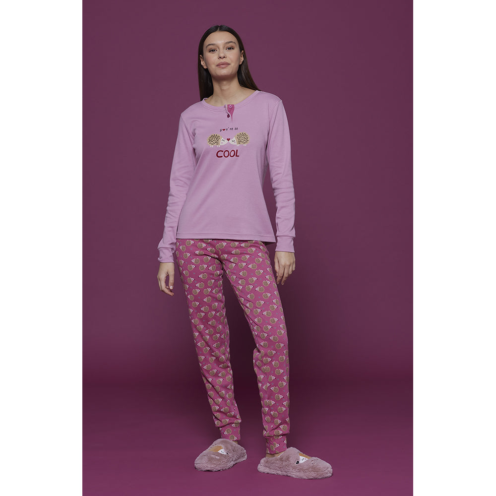 Pigiama Donna in Caldo Cotone Noidìnotte 7876