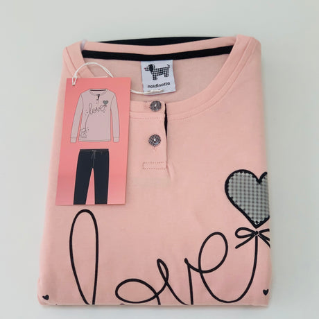 Pigiama Donna Noidìnotte Love Caldo Cotone Varie Taglie e Colori