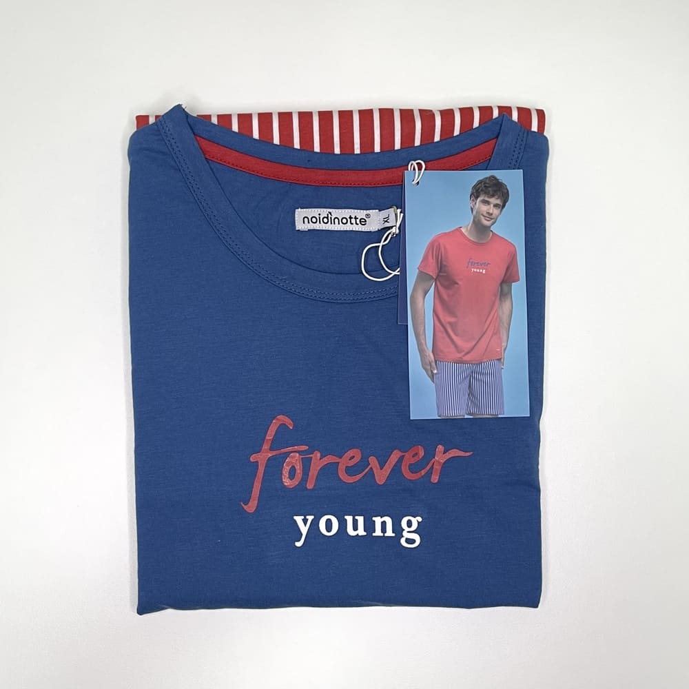 Pigiama Uomo Noidìnotte Forever Young Cotone Vari Colori