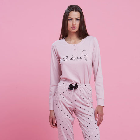 Pigiama Donna Noidìnotte Love Cats Vari Colori