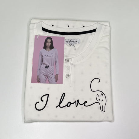 Pigiama Donna Noidìnotte Love Cats Vari Colori