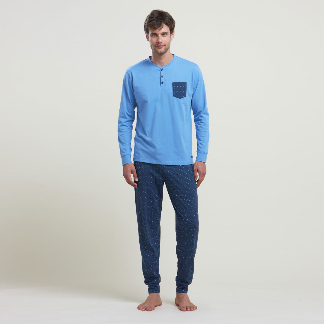 Pigiama Uomo Noidìnotte Rollo Cotone Vari Colori