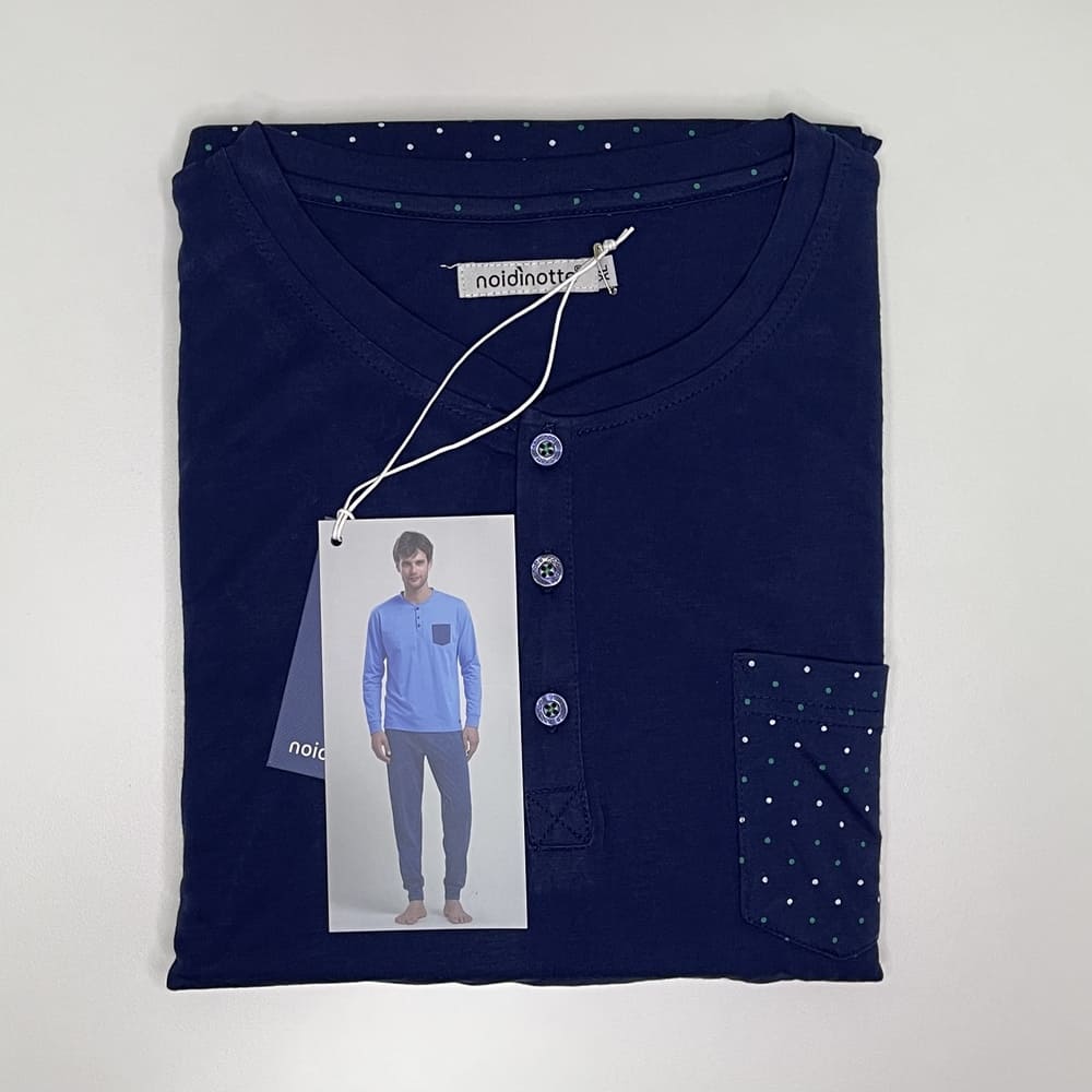 Pigiama Uomo Noidìnotte Rollo Cotone Vari Colori