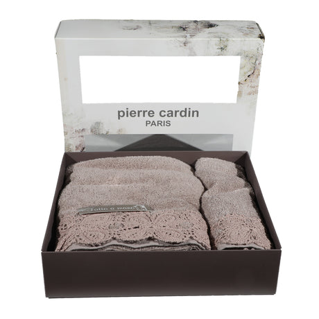 Set Asciugamani Bagno Spugna Pierre Cardin Refined Viso + Ospite Vari Colori