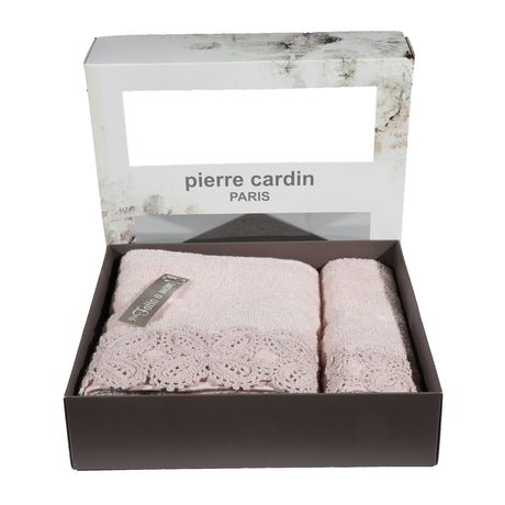 Set Asciugamani Bagno Spugna Pierre Cardin Refined Viso + Ospite Vari Colori