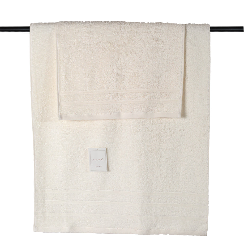 Set Asciugamani Spugna Maè by Via Roma, 60 Ambient 420gr Viso + Ospite (Vari Colori)