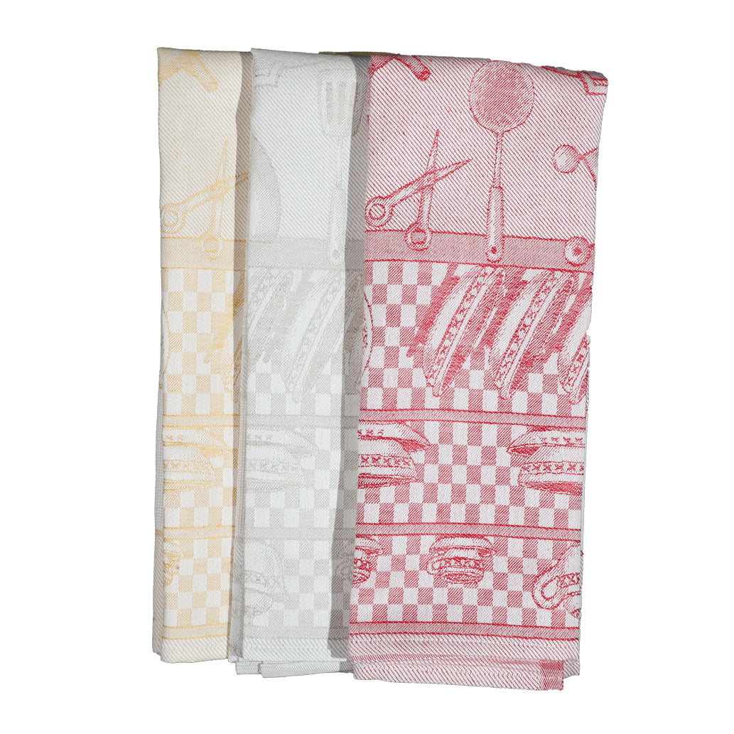 Kitchen Towel to be embroidered Artistic Fabric Umbrian Camilla 50x70 cm Linen Blend Various Colors
