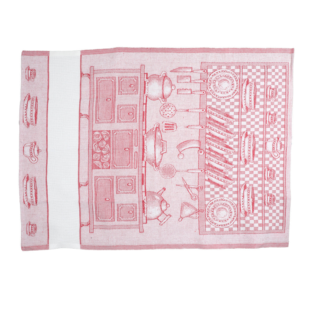Kitchen Towel to be embroidered Artistic Fabric Umbrian Camilla 50x70 cm Linen Blend Various Colors