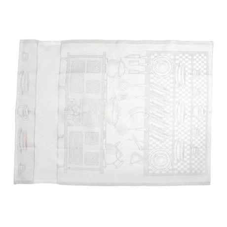Kitchen Towel to be embroidered Artistic Fabric Umbrian Camilla 50x70 cm Linen Blend Various Colors