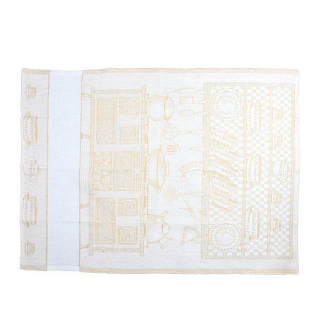 Kitchen Towel to be embroidered Artistic Fabric Umbrian Camilla 50x70 cm Linen Blend Various Colors