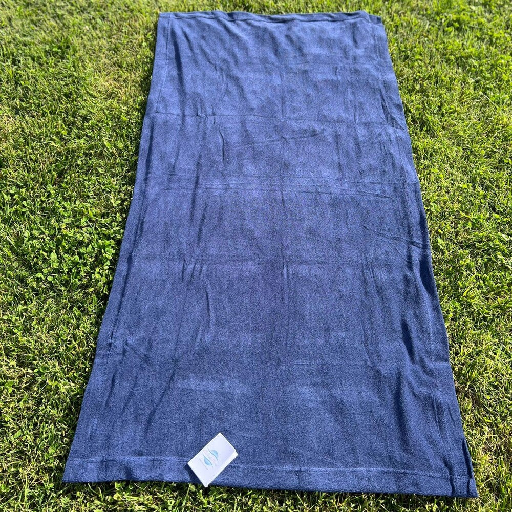 Strandtuch fürs Bett aus Mikroschwamm mit Gummizug Ruocco Home 70x190 cm