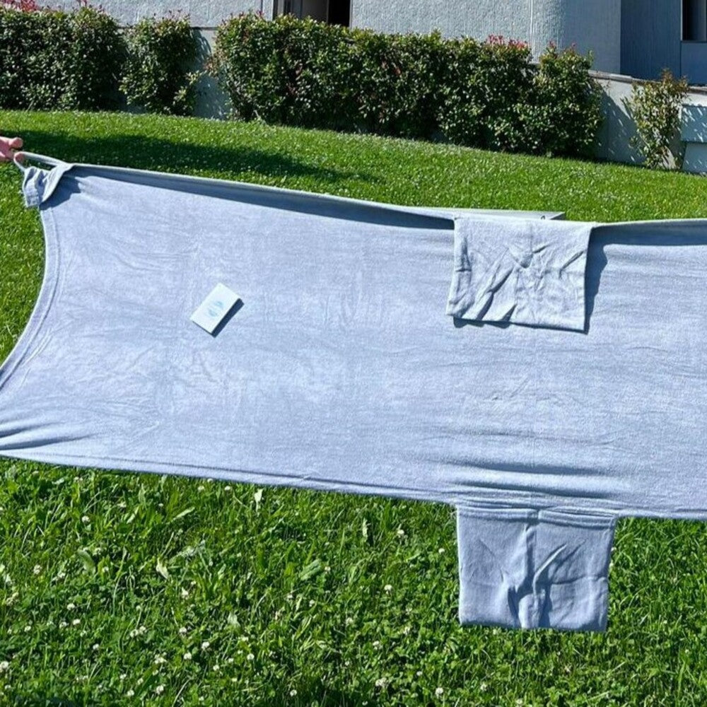 Strandtuch fürs Bett aus Mikroschwamm mit Gummizug Ruocco Home 70x190 cm