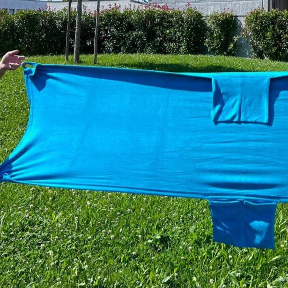 Strandtuch fürs Bett aus Mikroschwamm mit Gummizug Ruocco Home 70x190 cm