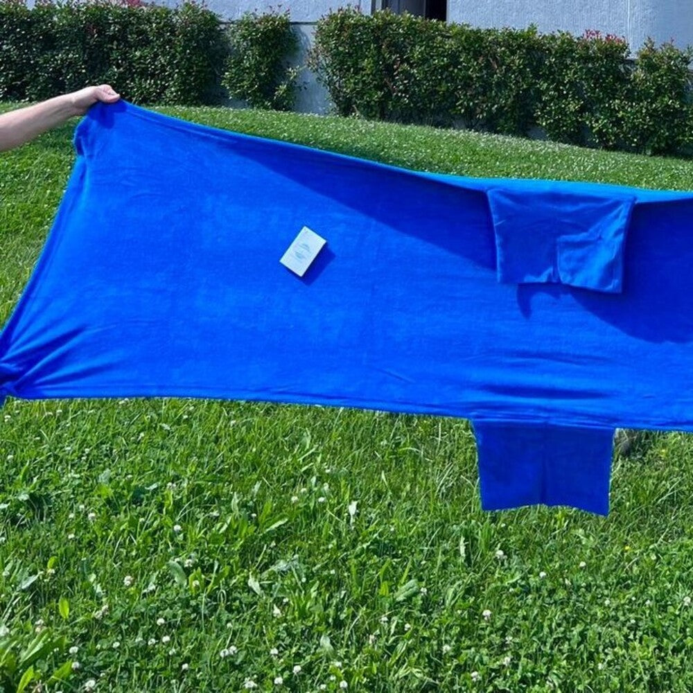 Strandtuch fürs Bett aus Mikroschwamm mit Gummizug Ruocco Home 70x190 cm