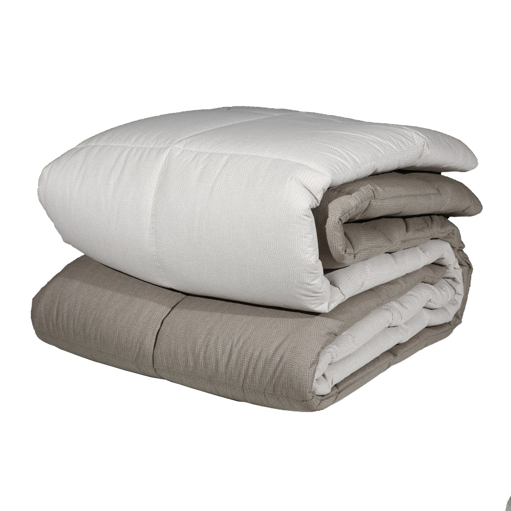 Gabel Chromo Doppelsteppdecke aus reiner Baumwolle, 260 x 260 cm, doppelseitig, verschiedene Farben