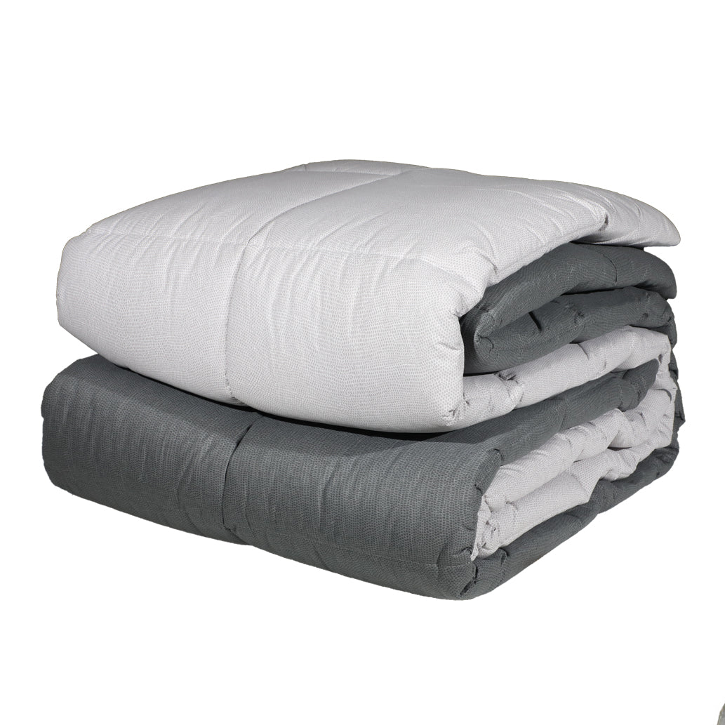 Gabel Chromo Doppelsteppdecke aus reiner Baumwolle, 260 x 260 cm, doppelseitig, verschiedene Farben