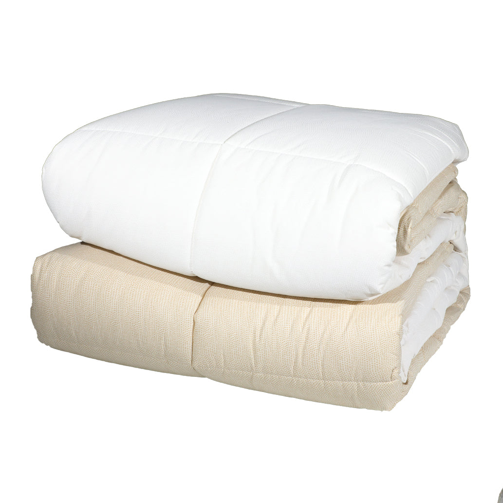 Gabel Chromo Doppelsteppdecke aus reiner Baumwolle, 260 x 260 cm, doppelseitig, verschiedene Farben