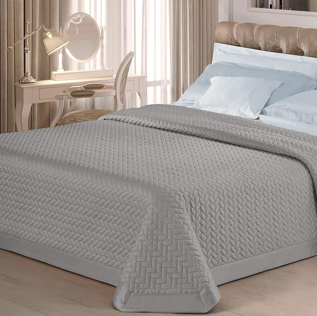 Ruocco Home Lux Doppelsteppdecke 260x260 cm