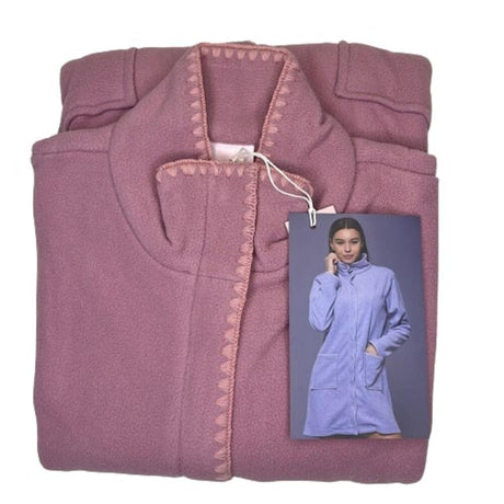 Noidìnotte 2474 Women's Dressing Gown with Zipper in Microfleece