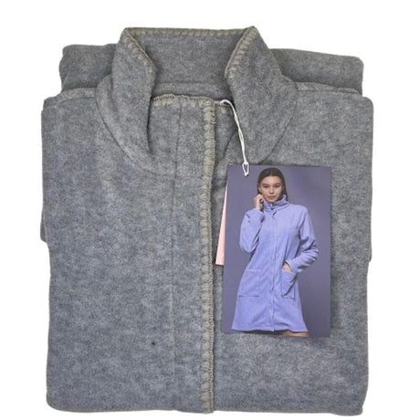 Noidìnotte 2474 Women's Dressing Gown with Zipper in Microfleece