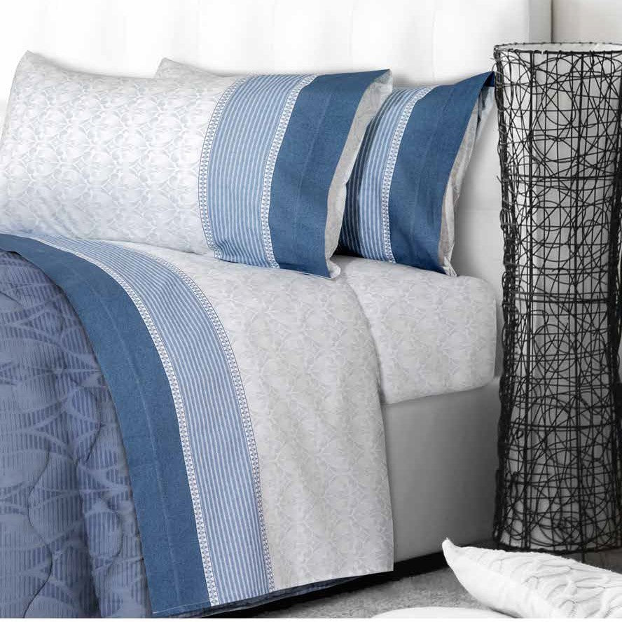 Maè Double Bed Set by Via Roma, 60 Losanga 100% cotton