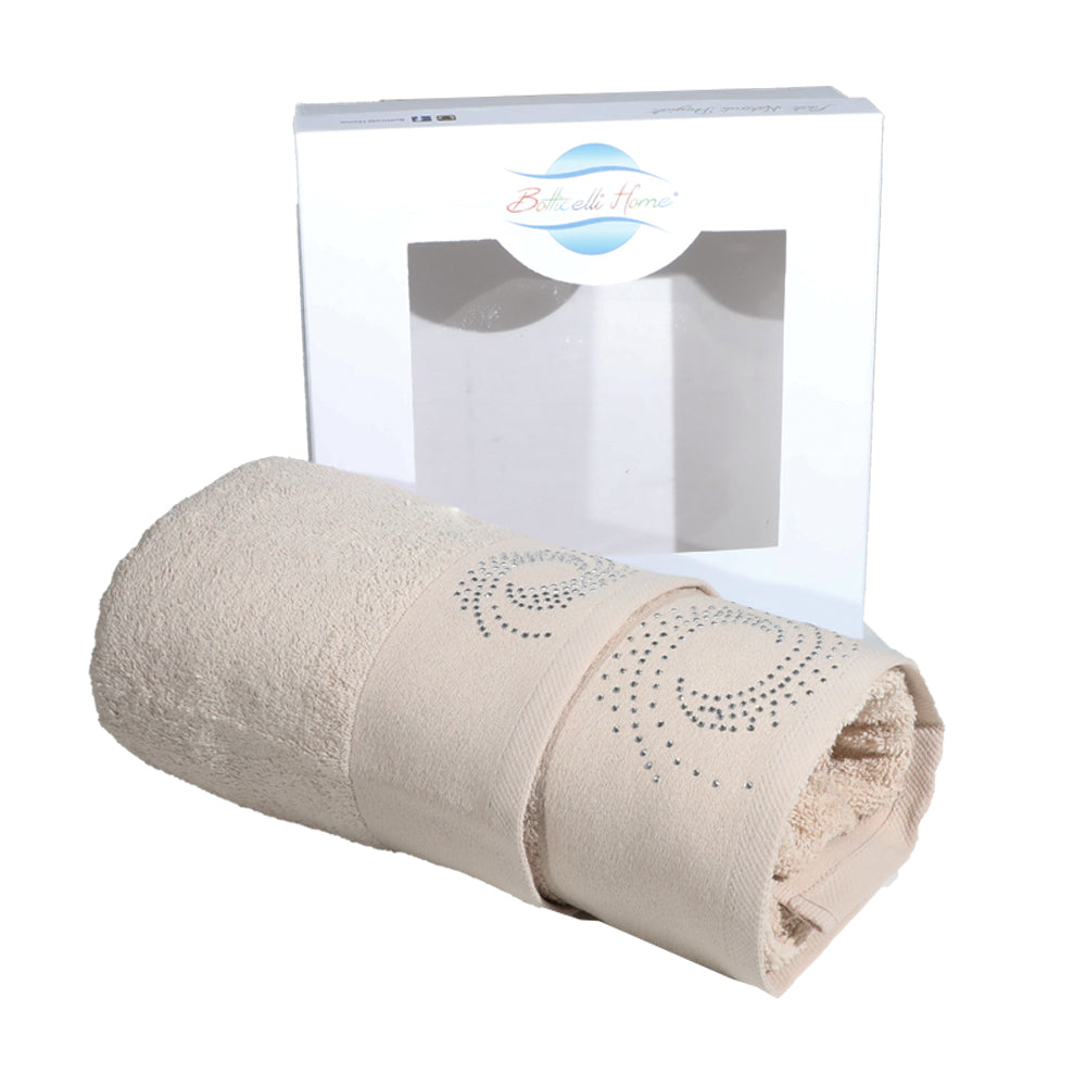 Set Asciugamani Spugna 1+1 - Cotone 100% Botticelli Home P - Vari Colori