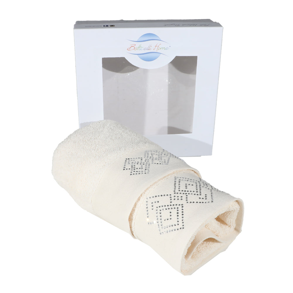 Set Asciugamani Spugna 1+1 - Cotone 100% Botticelli Home Diamonds