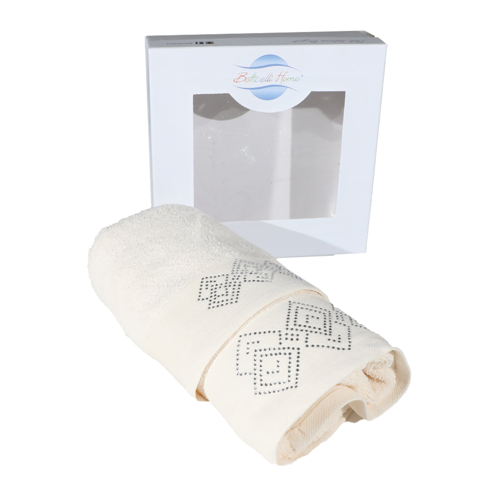 Set Asciugamani Spugna 1+1 - Cotone 100% Botticelli Home Diamonds