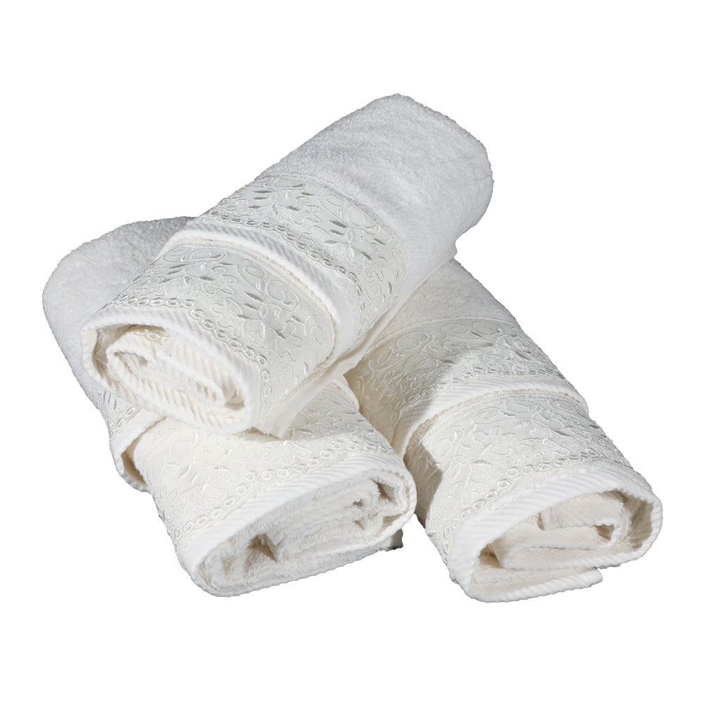 Set Asciugamani Spugna 3+3 - Cotone 100% Botticelli Home Sabrina