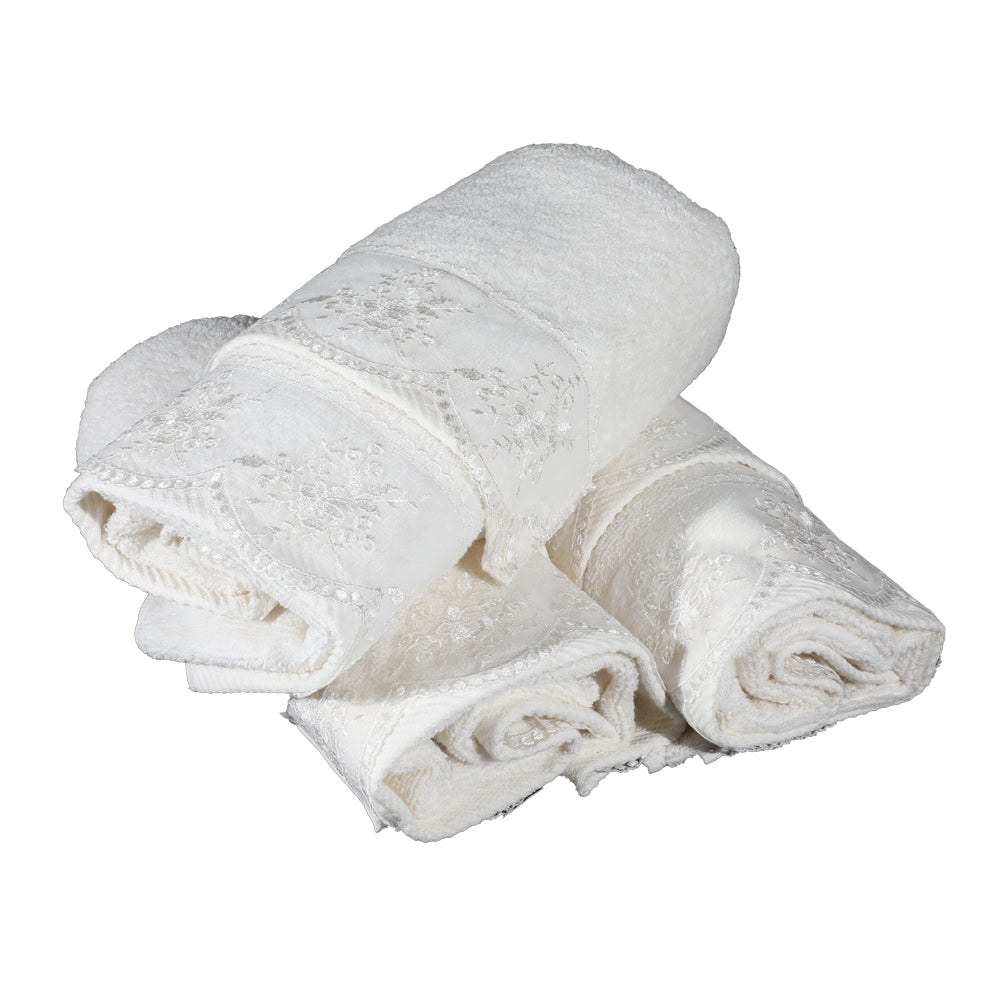 Set Asciugamani Spugna 3+3 - Cotone 100% Botticelli Home Nerina
