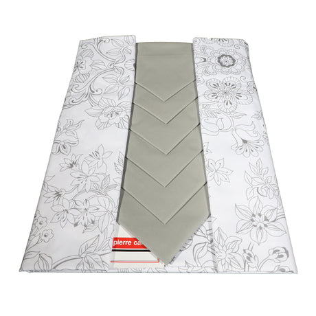 Rectangular Tablecloth and Napkins 6/12 places Damask Flower Pierre Cardin - various colors
