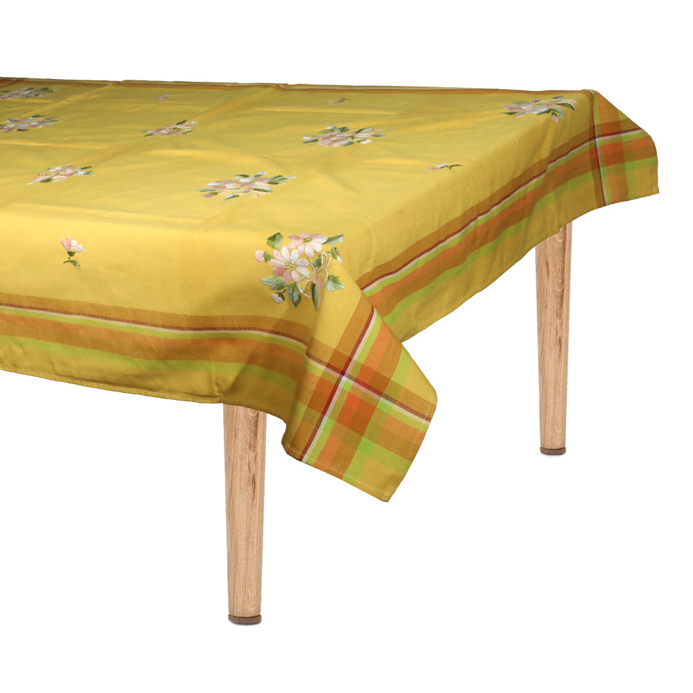 Tablecloth and napkins refill. handmade Bouquet Botticelli Home - 6 places 105x180cm