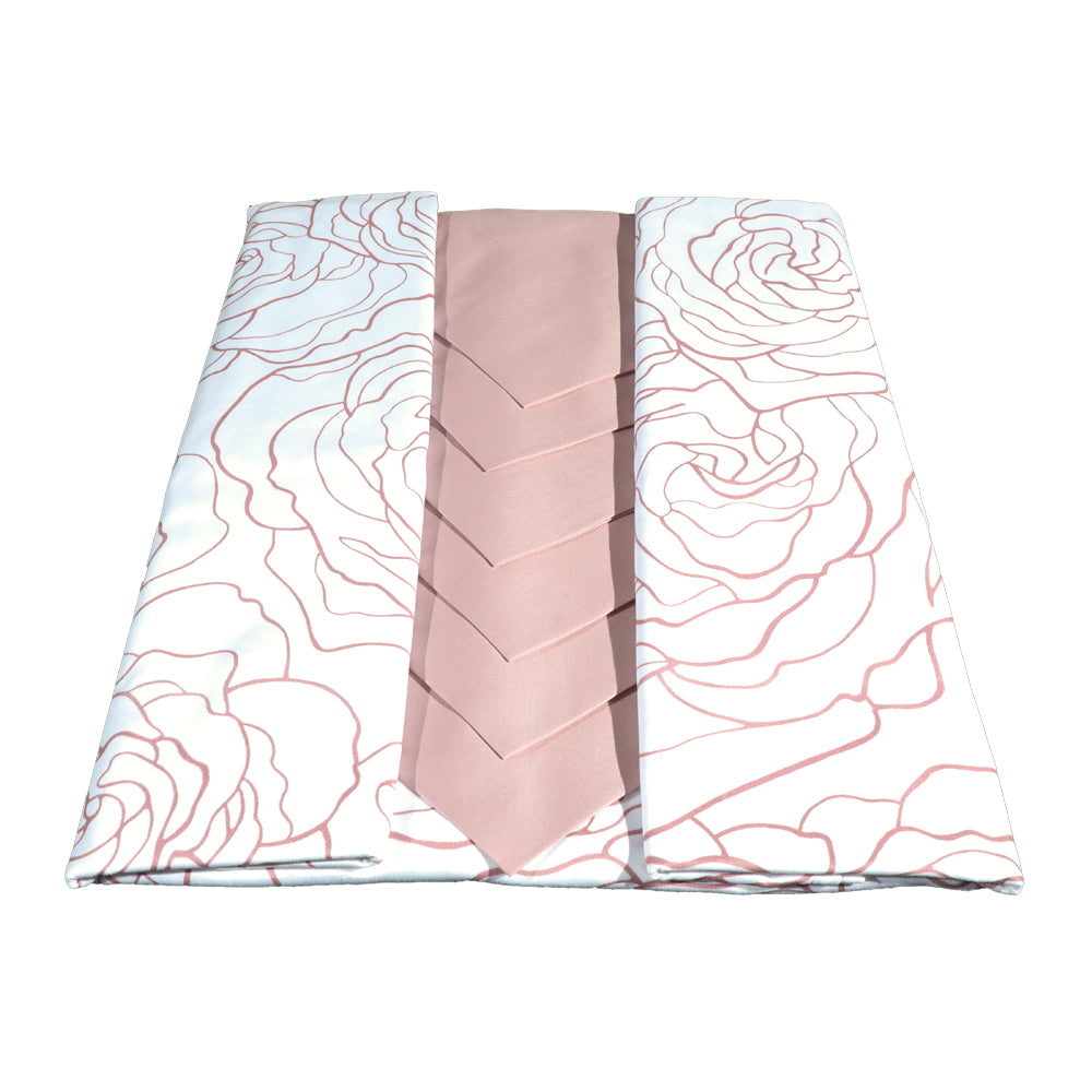 Tovaglia e Tovaglioli Rettangolare Rose Pierre Cardin 6/12 posti - vari colori