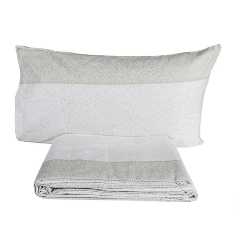 Imberti Koriander-Flanell-Doppelbettlaken-Set – verschiedene Farben