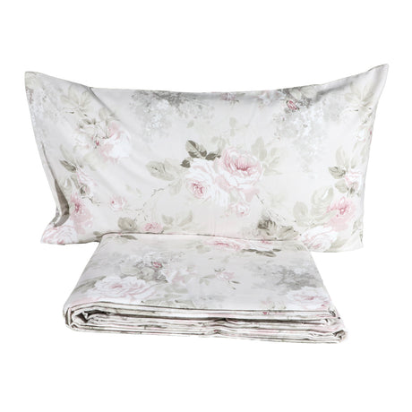 Roseto Imberti Flanell-Doppelbettlaken-Set – verschiedene Farben