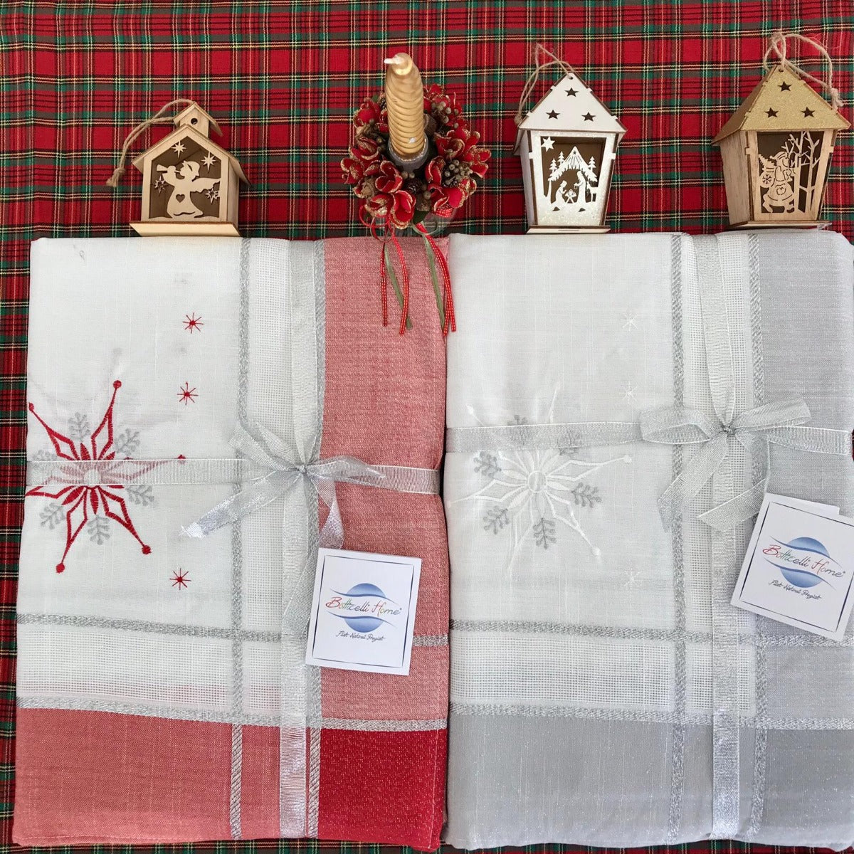 Botticelli Home Snow Christmas Tischservice – Verschiedene Größen und Farben