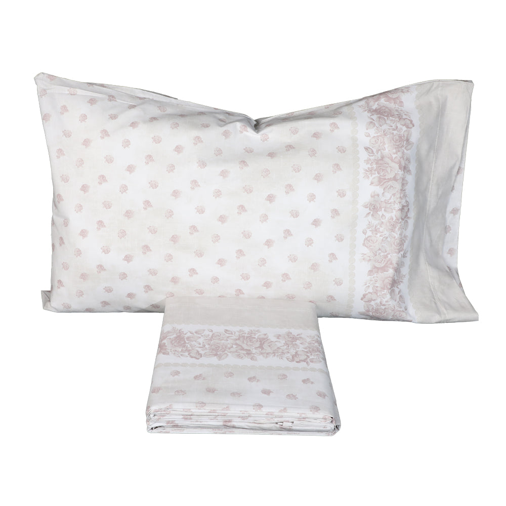 Maè Single Bed Set by Via Roma, 60 Roseto 100% cotton