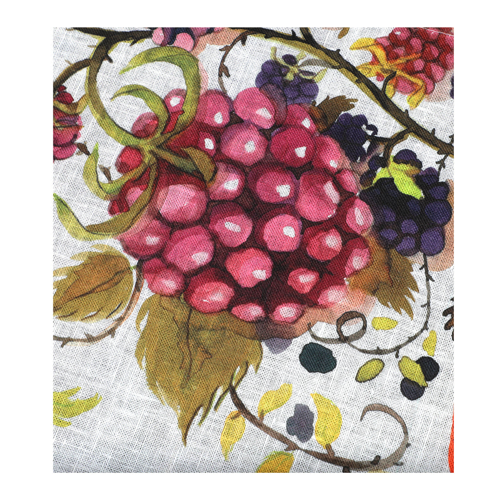 Kitchen Towel Artistic Umbrian Fabric Amina Printed Linen Fuchsia 50x70 cm