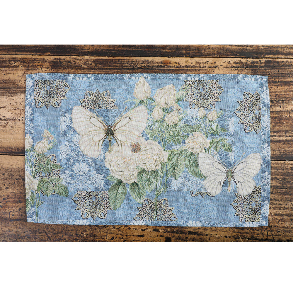 Runner Tavola Emily Home Butterfly In Gobelin – 40x100 Cm, Cotone, Design Floreale Classico - 2
