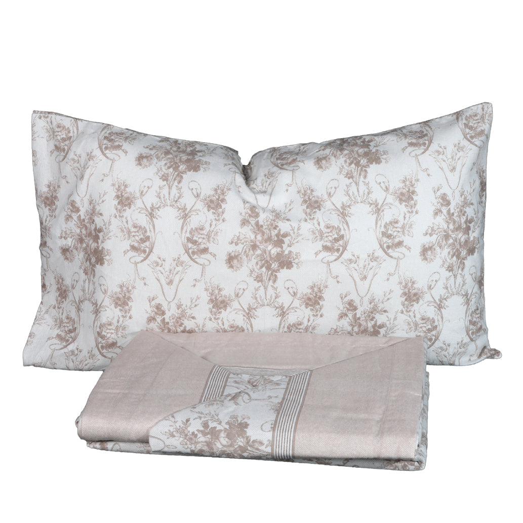"FLOWER" FLANNEL DOUBLE SHEET SET - BOTTICELLI HOME (Various Colours)