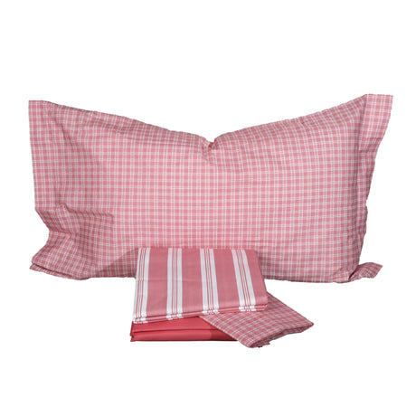 Maé-Doppelbettlaken-Set von Via Roma, 60 Oxford Novus Baumwollperkal, verschiedene Farben