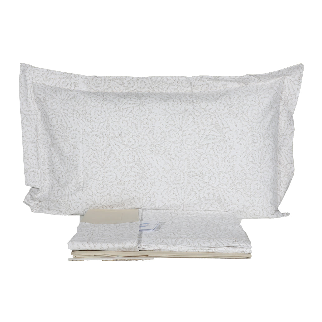 Pure Cotton Double Sheet Set Botticelli Home Embroidery Various Colors